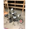 Image 2 : 10 ASSORTED  DESK LAMPS INCLUDING; PIXAR HEAD STYLE, CHROME, CONE HEAD STYLE & HANGING LAMP
