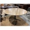 Image 1 : ROUND MARBLE TOP TABLE WITH PEDESTAL BASE