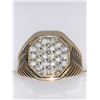 Image 3 : Gents 10K Gold 7.18 Gram Multi Diamonds 1.15 Carat TW Dress Ring Appraisal $11,200.00