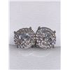 Image 1 : Ladies cluster Style .55 Carat Solitaire Earrings