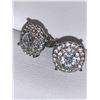 Image 2 : Ladies cluster Style .55 Carat Solitaire Earrings