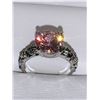 Image 1 : Pink Ice Topaz 1.0 Carat Solitaire Ladies Silver Promise Ring