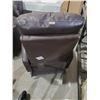 Image 6 : Floor Model Faux Leather Rocker/Recliner - Some wear to seat as shown in photos