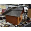 Image 2 : Hand Made Wooden Bird House with Shingled Roof