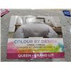 Image 2 : New Colour By Design 5 Piece Comforter Set - Gray - Queen Size