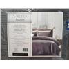 Image 2 : New Chelsea Park Soft Velvet 3 Piece Quilt Set - Gray - Queen