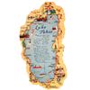Image 1 : Rare & Colorful Die-cut Lake Tahoe Postcard [148224]