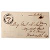 Image 1 : Fort Leavenworth Stampless Letter to General Jones, Washington D. C.  [152008]