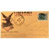 Image 1 : Kansas City Patriotic Cover with 10c Imperforated Stamp! [151995]