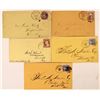 Image 1 : Five Rolla Covers (Civil War, pictorial locomotive, double circle) [153508]