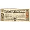 Image 1 : Young America Tunnel Company Stock with rare Esmeralda District, Silver Hill, Nevada Territory locat