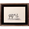 Image 1 : Olaf Wieghorst (1) & Ernie Garcia (3) Pen & Ink Prints [147900]