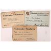 Image 1 : The Colorado & Southern Railway Co. 1901-12 Passes (3) [151458]