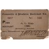 Image 1 : Rare Cassville & Western Railroad Co. Pass 1917 [151462]