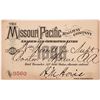 Image 1 : The Missouri Pacific Railway Co. Pass 1886 [151474]