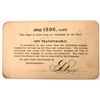 Image 2 : Sedalia, Warsaw & Southwestern Railway Co. Pass 1896 [151454]