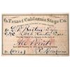 Image 1 : The Texas & California Stage Co. Pass 1875 [151443]