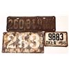 Image 1 : Three Historic Oklahoma License Plates [151784]