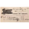 Image 1 : Rare Pictorial Deadwood Saddlery Billhead for Sheriff/Mayor [148218]
