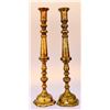 Image 1 : Pair of Large Brass Candle Holders [151111]