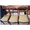 Image 1 : Antique Wooden Chairs with upholstered seat cushions (Set of 3 chairs) [138784]