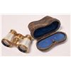 Image 1 : Mother of Pearl Opera Glasses and Leather Case [153332]