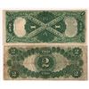 Image 2 : FR. 37/60 Legal Tender Ace and Deuce Large Size  [153827]