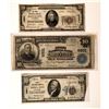 Image 1 : Ponca City Oklahoma National Banknote Trio [153823]