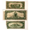 Image 2 : Ponca City Oklahoma National Banknote Trio [153823]