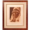 Image 1 : Framed Pipe-Stem-Oto Photo Plate by Curtis [152189]