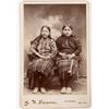 Image 1 : G. W. Parsons Studio Cabinet Card Two Women 1890-1907 period [151242]