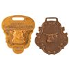 Image 1 : Rare Colorado Cattle Fobs, 2 [152085]