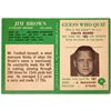 Image 2 : 1966 Jim Brown Football Card in Very Nice Condition [145839]