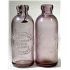 Image 1 : Pair of Purple ED. S. Hughes Hutch Bottles [151711]