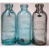 Image 1 : Trio of H.A. Elliott Hutch Bottles [151634]