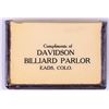 Image 2 : Davidson's Billiard Parlor Match Case [152010]