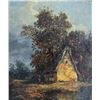 Image 2 : Painting of a Thatched Cottage Oil Painting