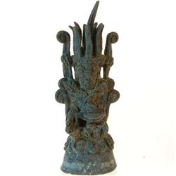Antique Cambodian Unique Bronze Buddha (ANT-140)