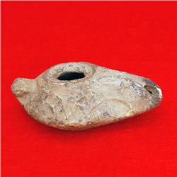 Rare Ancient Holy Land Judean Oil Lamp 2000 Y/O  (ANT-752)
