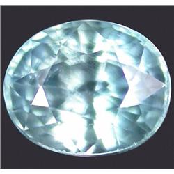 1.33ct RARE Perfect Sea Foam Blue Zircon Untreated VS RETAIL $1550 (GEM-4705)