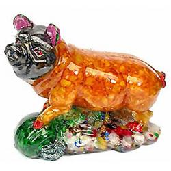 900ct. Pig Statue Statue Fancy Sapphire~Topaz RETAIL $1850  (GEM-2872)