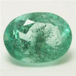 1.60ct VERY RARE Clean Colombian Emerald Oval  RETAIL $2300  (GEM-4284)