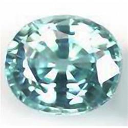 .9ct RARE Quality Sea Foam Blue Zircon Cambodia VVS RETAIL $1300  (GEM-4750B)