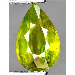 1.60ct VERY RARE Scintellant Pear Rich Multi Color Sphene Madagascar VS RETAIL $1650  (GEM-4998)