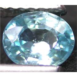 0.83ct RARE Majestic  Sea Foam Blue Zircon Unheated VS RETAIL $750  (GEM-7077)