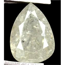 .45ct RARE Pear Cut Unheated White Diamond RETAIL $2250  (GEM-7180)