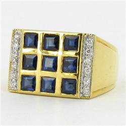 .7ct VVS Diamond Mens New 22k Gold Ring  (JEW-1128)
