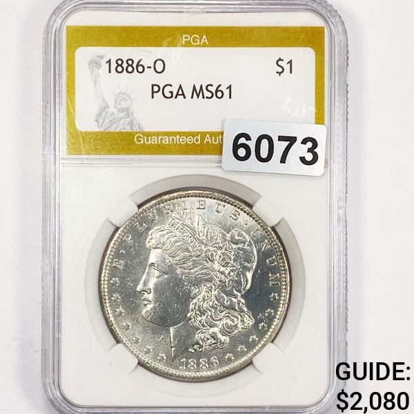 1886-O Morgan Silver Dollar PGA - MS61
