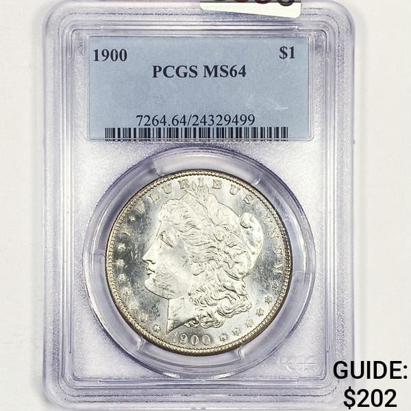 1900 Morgan Silver Dollar PCGS - MS64