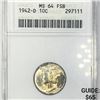 Image 1 : 1942-D Mercury Dime ANACS - MS64FSB